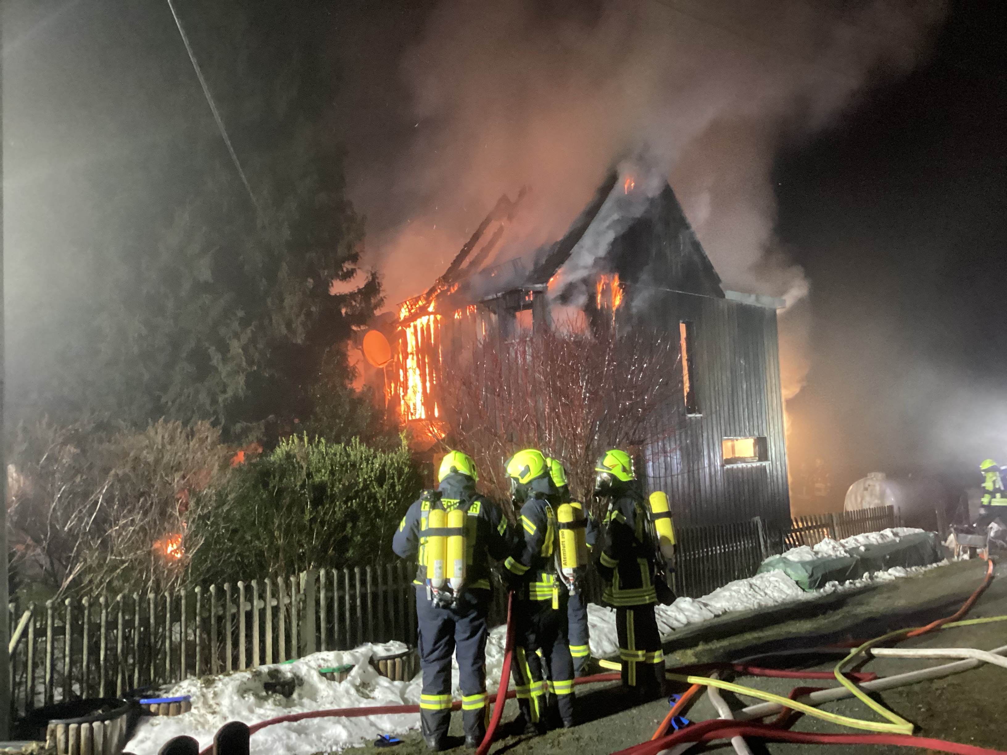 Einsatzfoto Überörtlicher Einsatz - Brand Wohnhaus