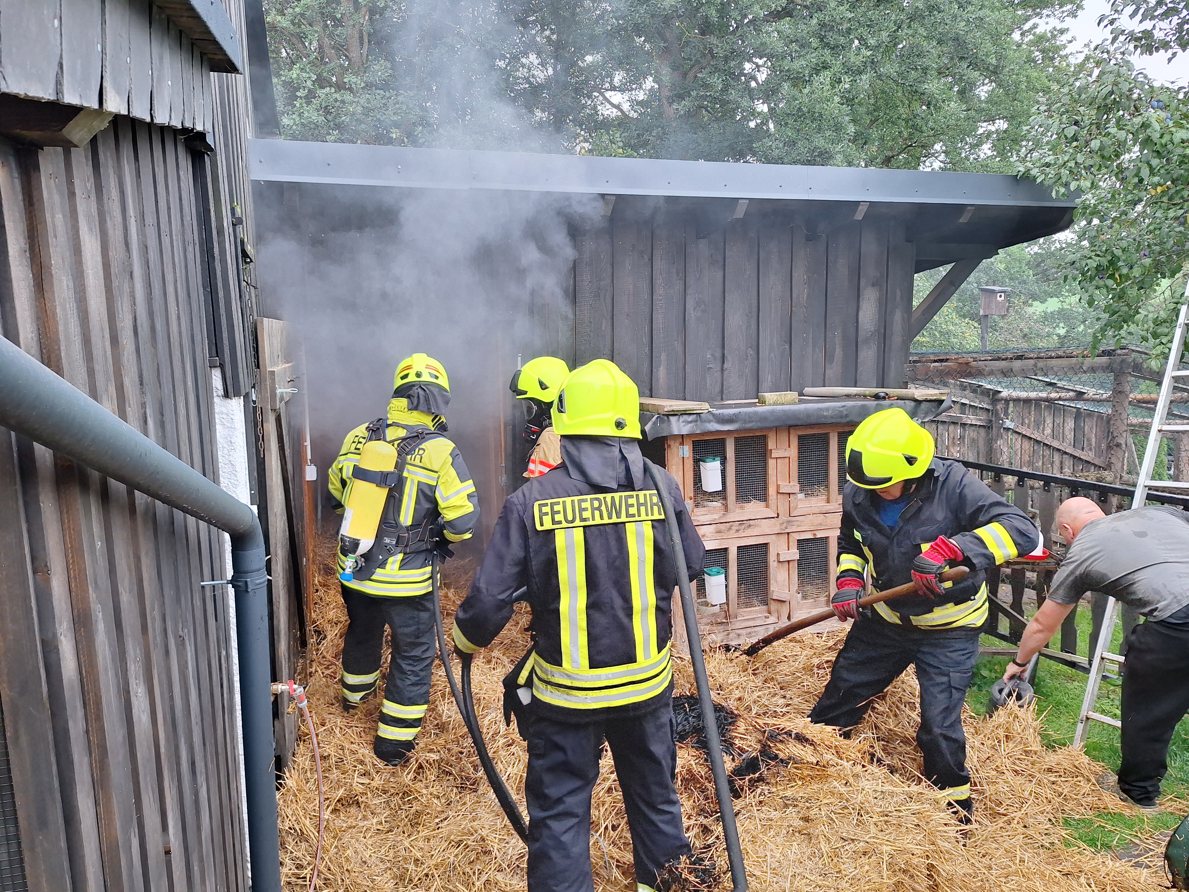 Einsatzfoto Brand - Landwirschaft/Scheune