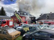 Brand Werkstatt und Wohngebäude