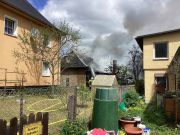 Brand Werkstatt und Wohngebäude